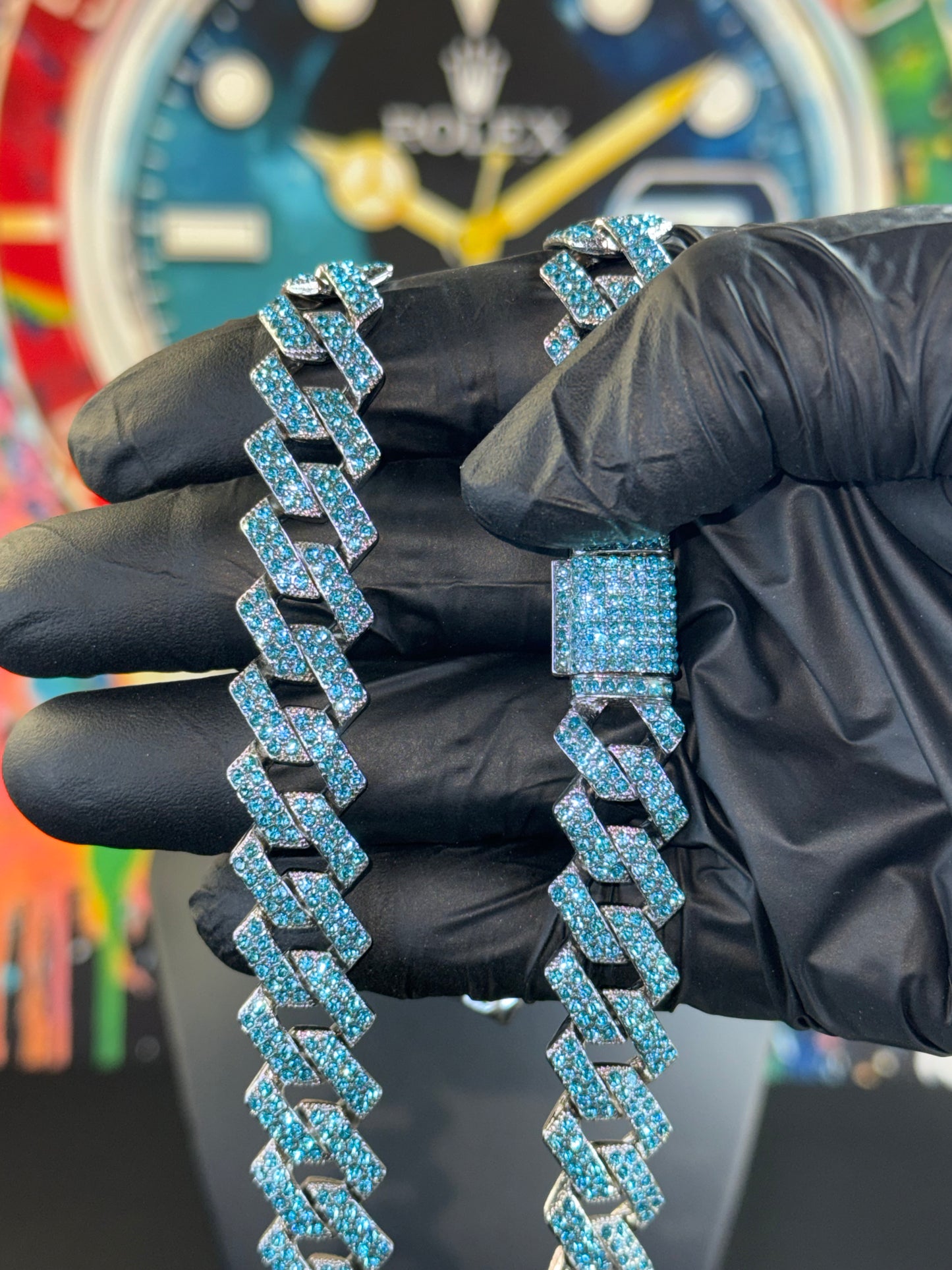 14mm Iced Cuban Link Chain
