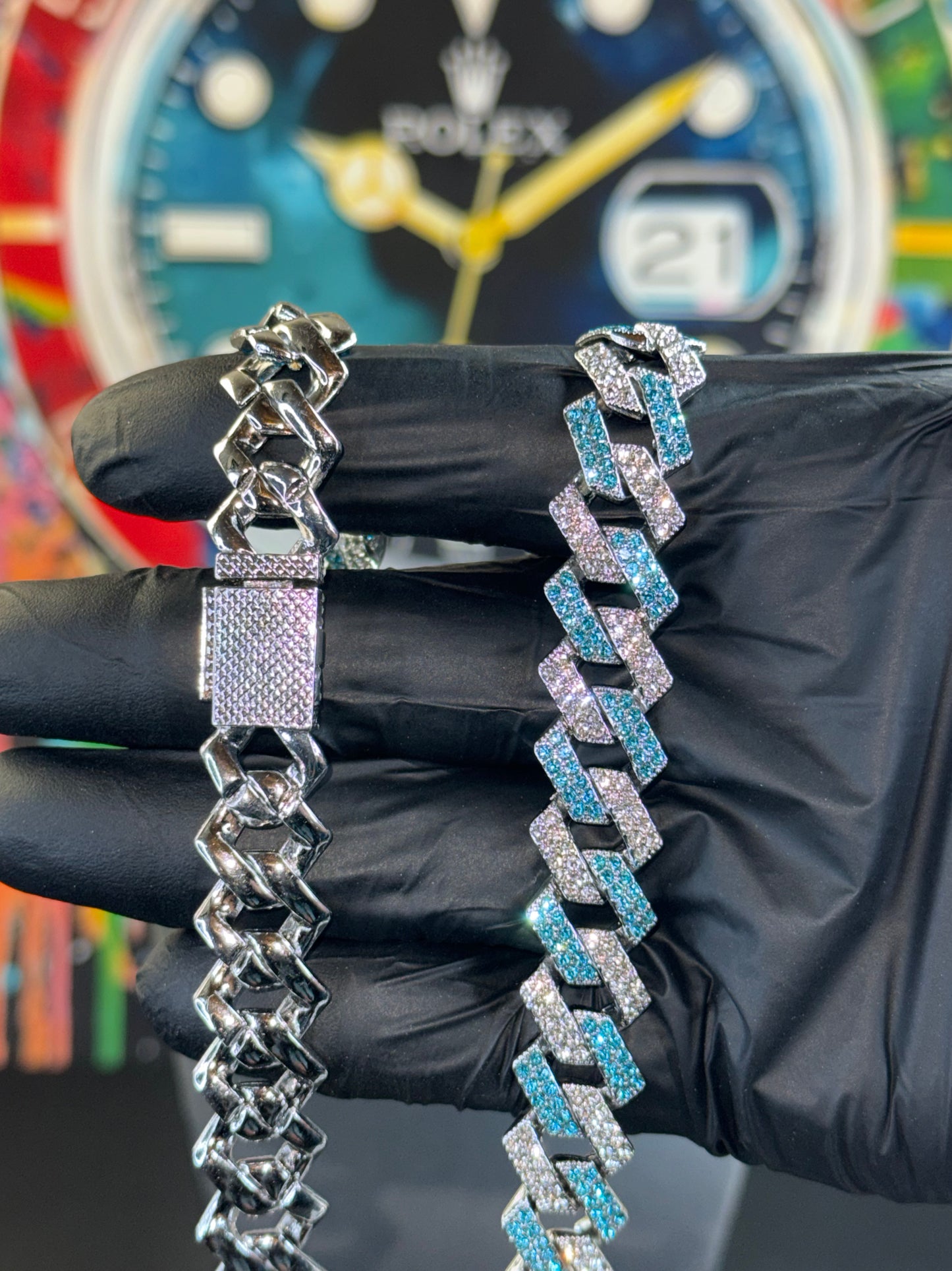 14mm Iced Cuban Link Chain