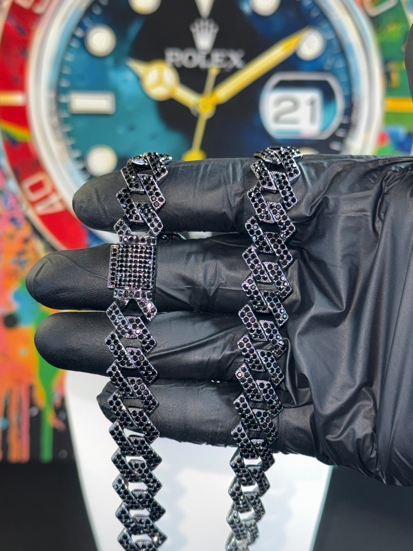 14mm Iced Cuban Link Chain