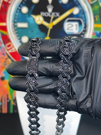 14mm Iced Cuban Link Chain