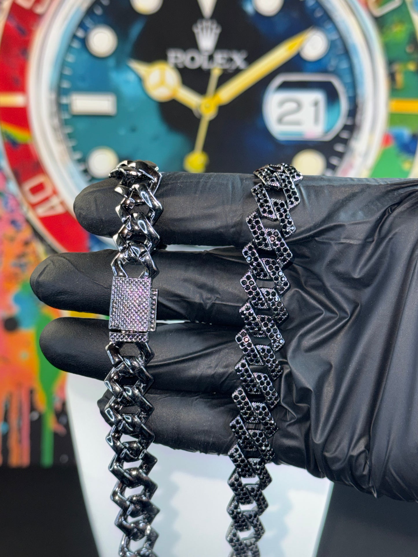 14mm Iced Cuban Link Chain