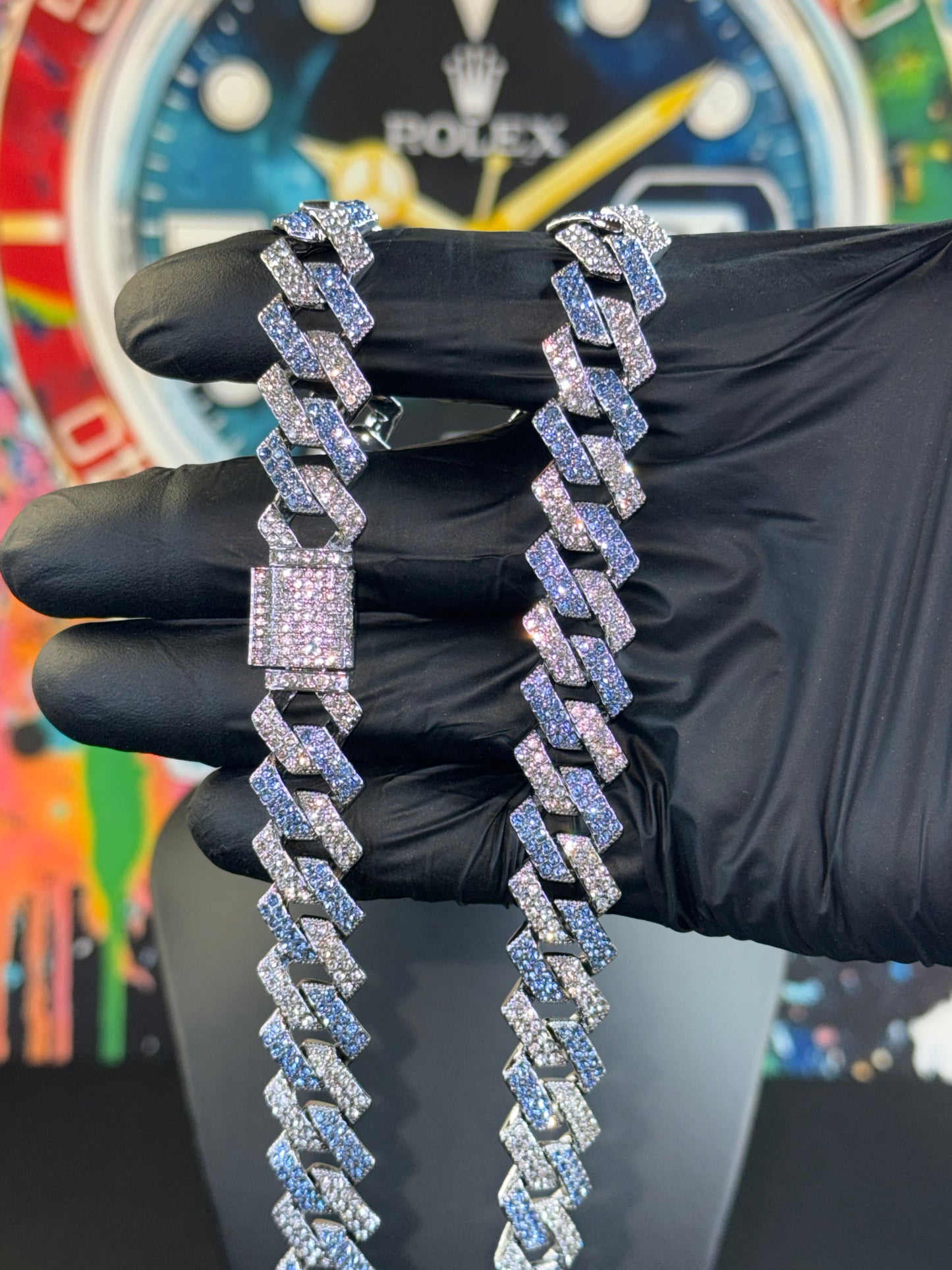 14mm Iced Cuban Link Chain