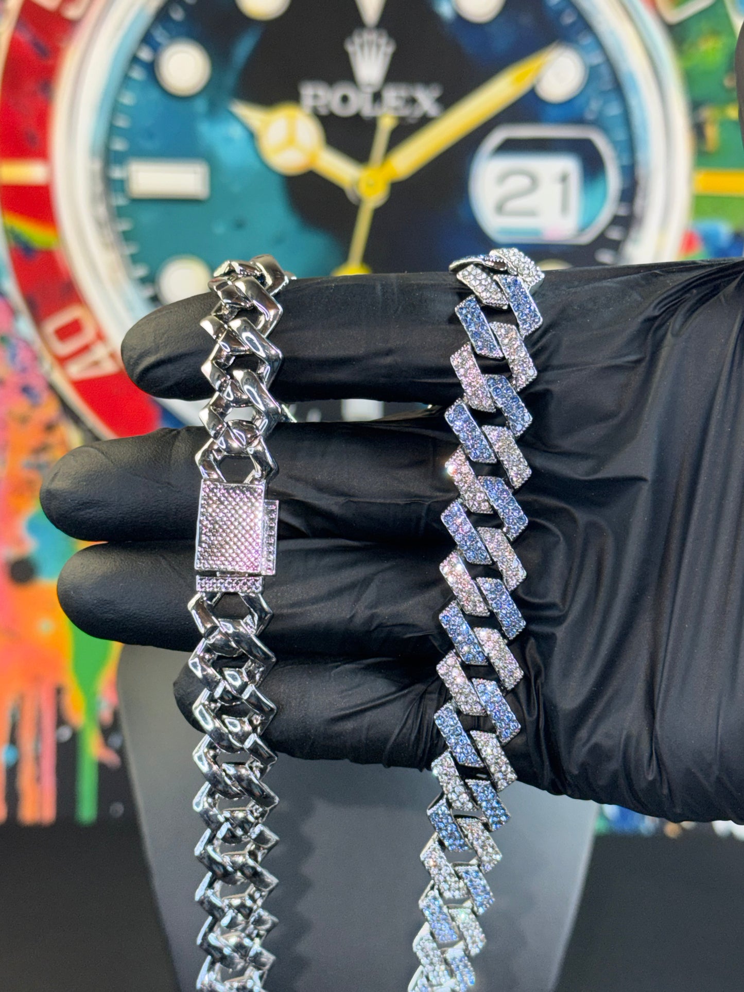 14mm Iced Cuban Link Chain