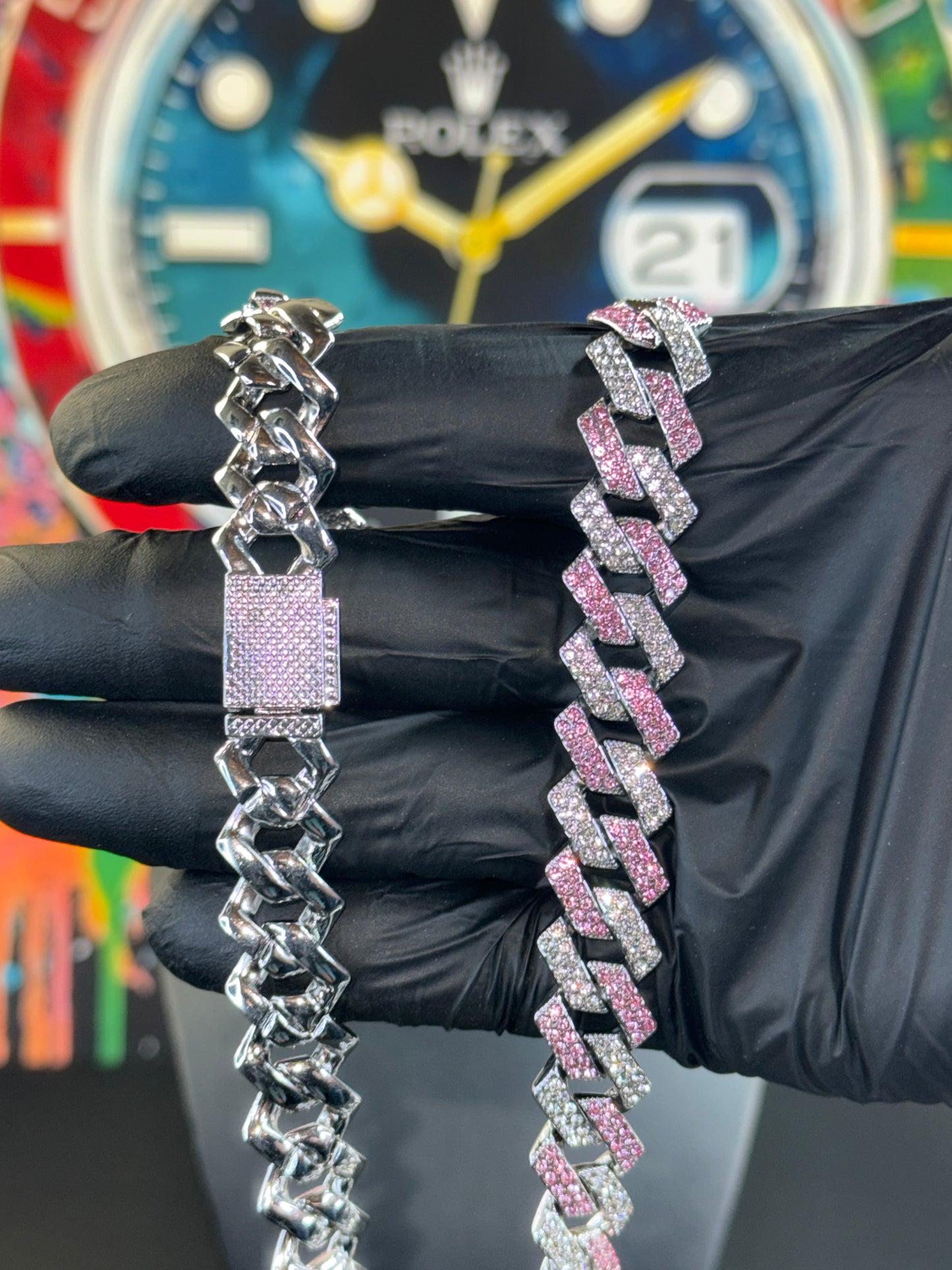14mm Iced Cuban Link Chain