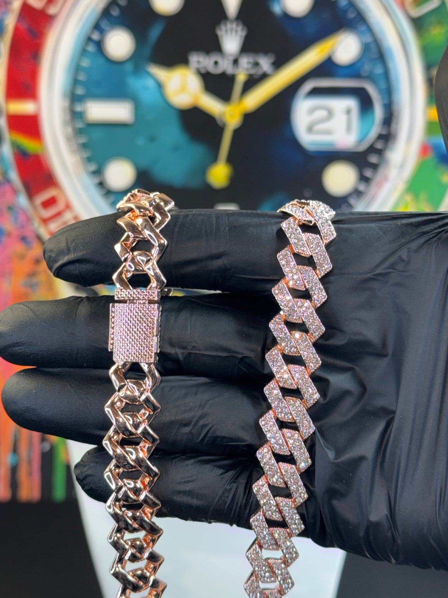14mm Iced Cuban Link Chain