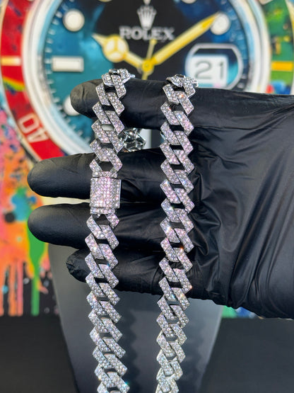 14mm Iced Cuban Link Chain