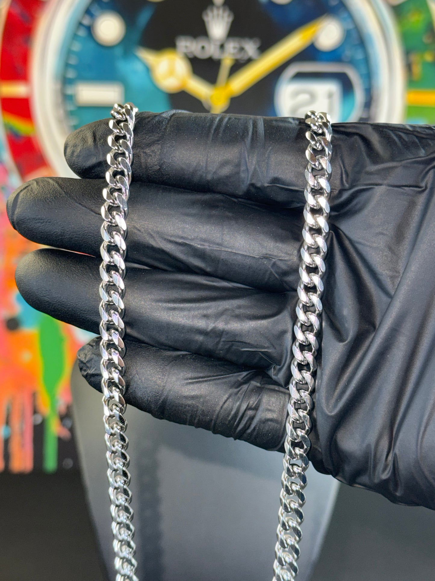7mm Stainless Steel Cuban Link Chain